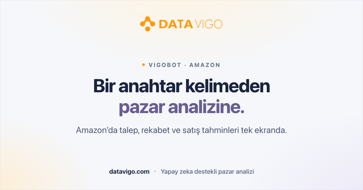VigoBot: Bir anahtar kelimeden Amazon pazarının tamamına